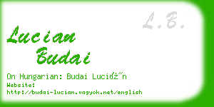 lucian budai business card